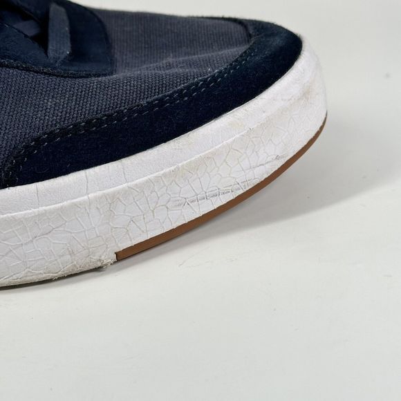 Kizik The Prague Navy Blue Canvas Suede Sneakers Shoes Mens 13 Wide W 14.5 Wide - Picture 13 of 16